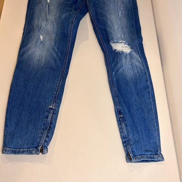 Pistola Anais Zip Cuff Skinny Distressed Jeans Denim Womens Size 30 - Picture 8 of 14